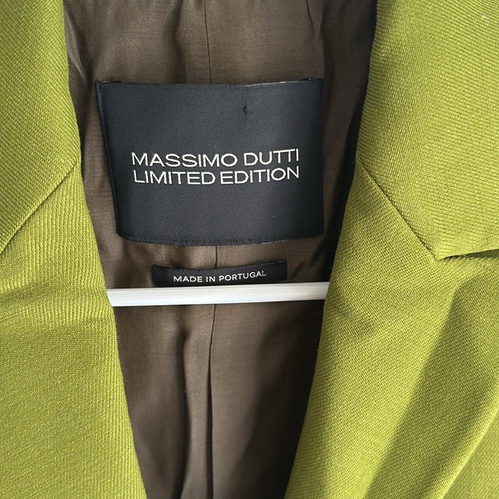Massimo Dutti Green Blazer Suit Jacket - Picture 8 of 11